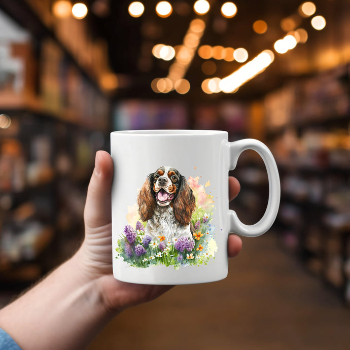 Springer Spaniel in the Flowers Mug