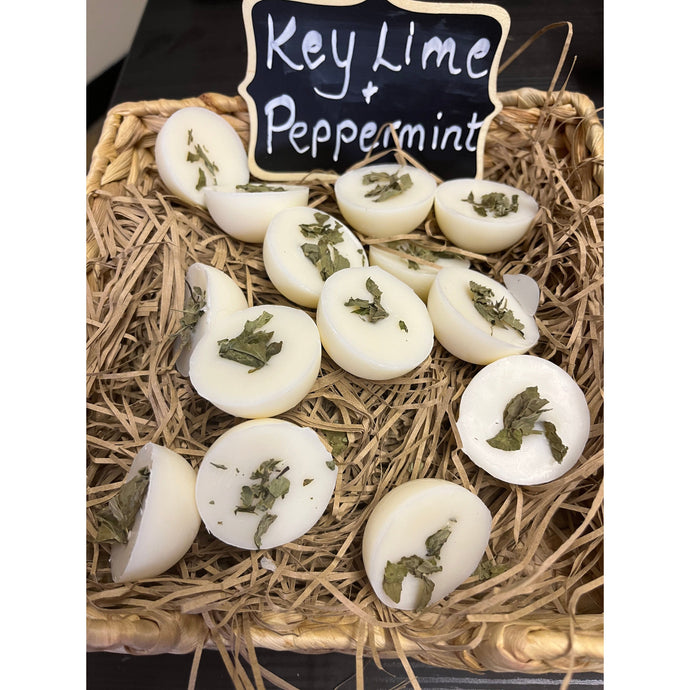 Key Lime & Peppermint Botanical Single Wax Melt Dome
