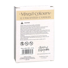 Load image into Gallery viewer, PACK OF 12 MIXED COLOUR SPELL CANDLES
