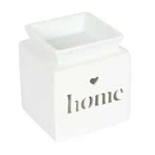 Load image into Gallery viewer, White Home Cut Out Wax Tealight Burner
