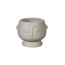 Load image into Gallery viewer, Funky Sass And Belle Small Face Planter Matt Grey
