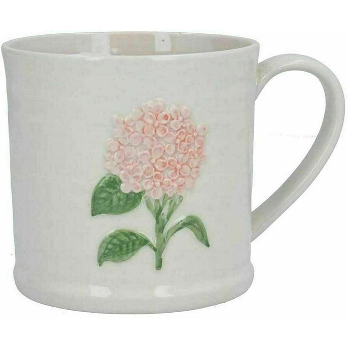 Gisela Graham Large Ceramic  Coffee, Tea, Mug Pink Hydrangea