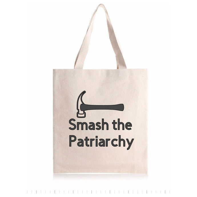Smash the Patriarchy tote bag, feminism, gift for her, birthday, book bag,