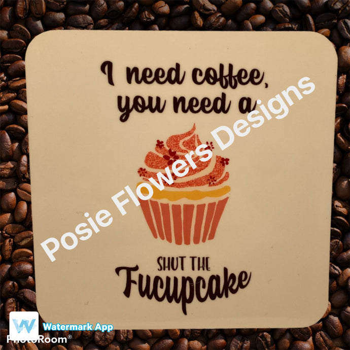 I need coffee coaster, alternative gift, funny present, leaving gift. Matching mug available also