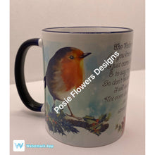 Load image into Gallery viewer, Robin in the Garden remembrance mug
