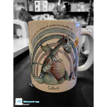Load image into Gallery viewer, Personalised dragon mug idea gift,  female, gift for her,  cup, birthday, Christmas, special, limited edition

