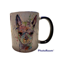 Load image into Gallery viewer, Rainbow alpaca mug, ideal Christmas gift, secret Santa
