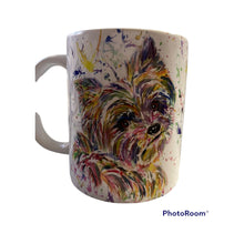 Load image into Gallery viewer, Yorkshire Terrier rainbow mug
