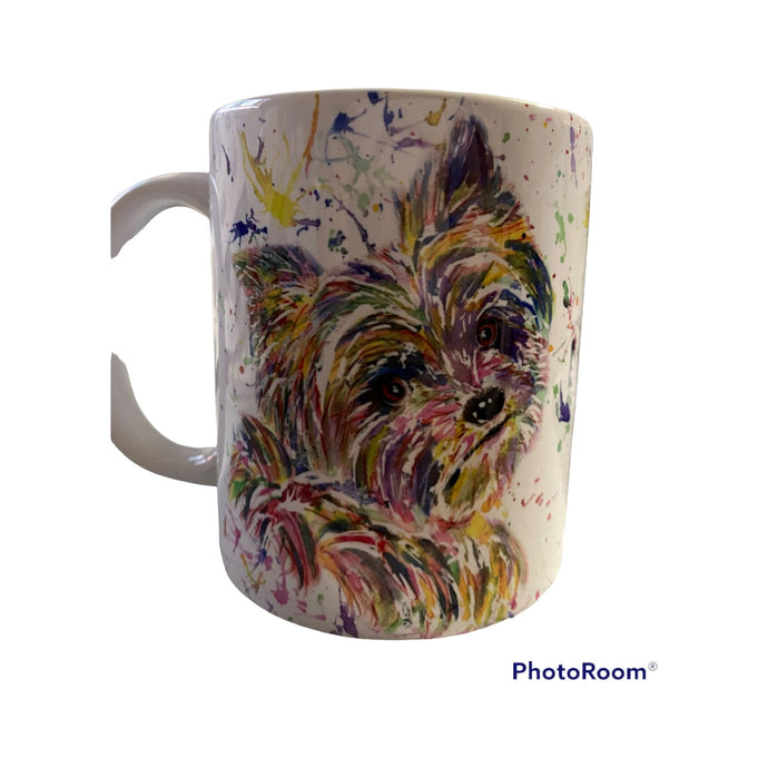Yorkshire Terrier rainbow mug