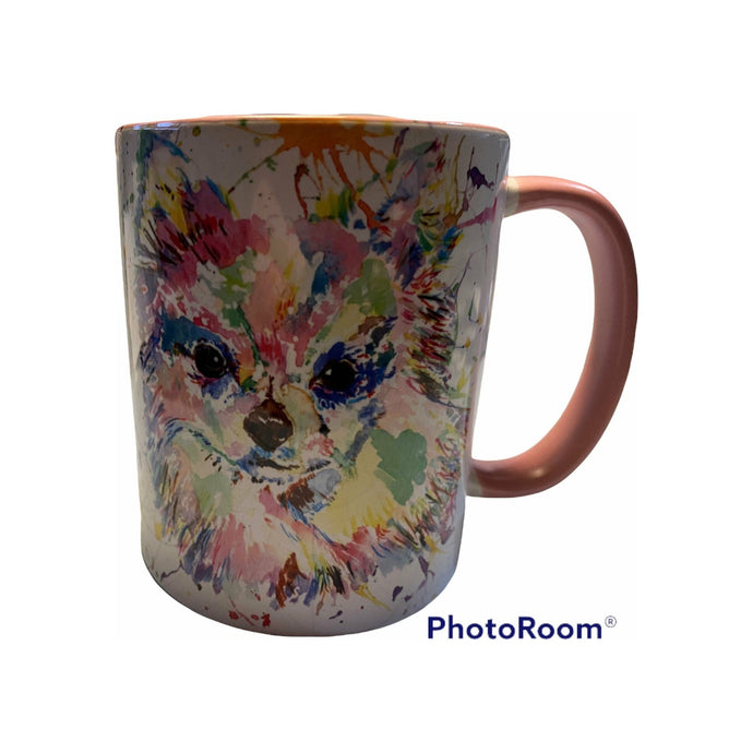 Chihuahua rainbow mug, long haired and short haired options, ideal Christmas gift for dog lover